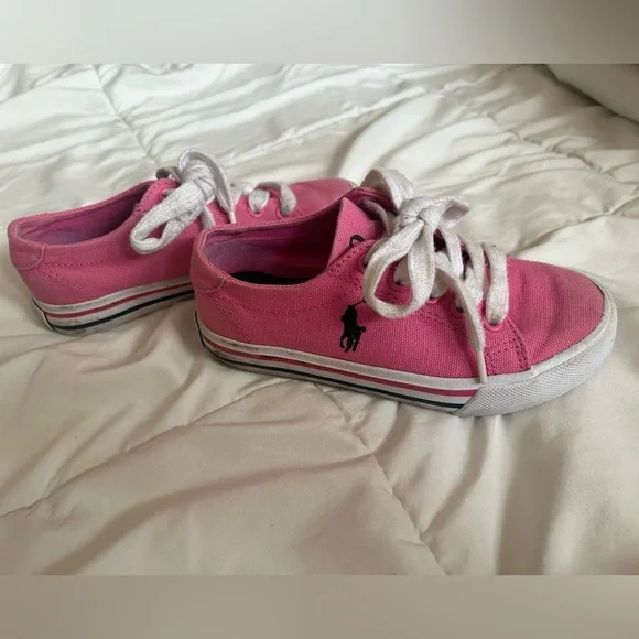 Toddler size 11 sneakers pink Polo Ralph Loren - Picture 2 of 11